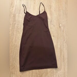Aritzia Babaton Contour Cami Dress, Coffee Bean
